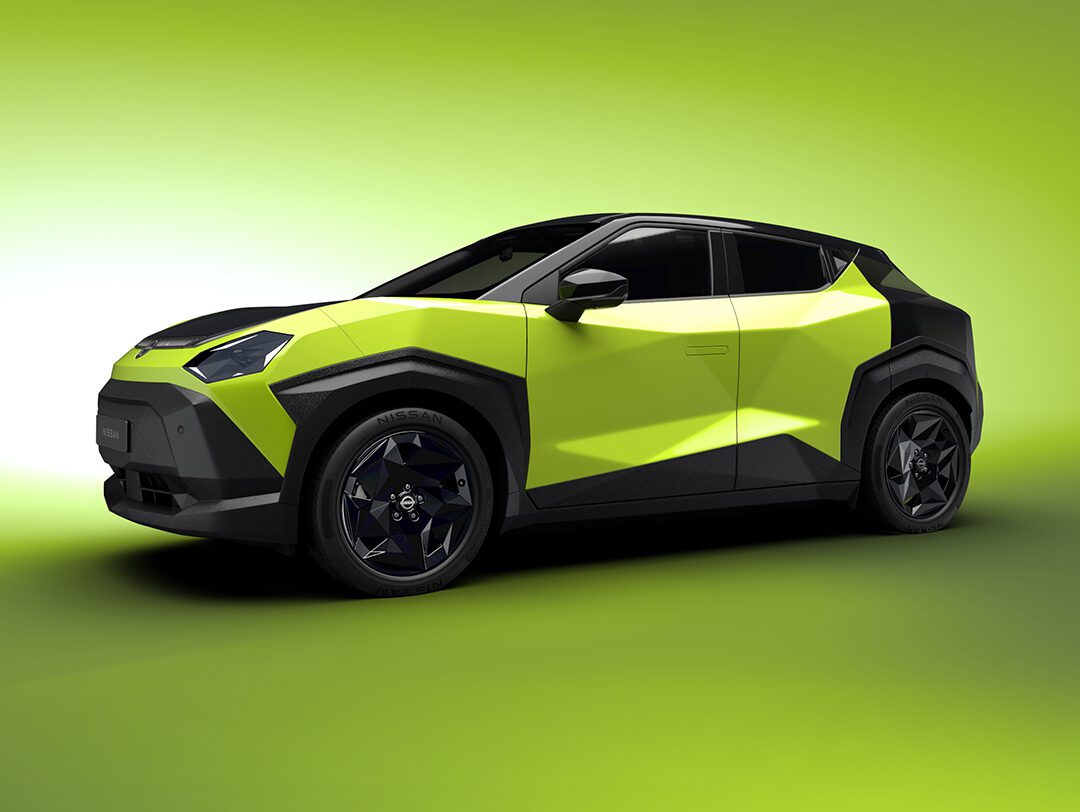 Gloednieuwe Nissan Juke met elektrische aandrijving en opvallend veel ‘hoeken’